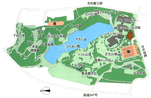 図:聚楽園公園案内図