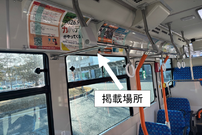 バス車内の掲載場所