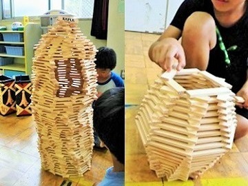 写真:カプラで作品つくり