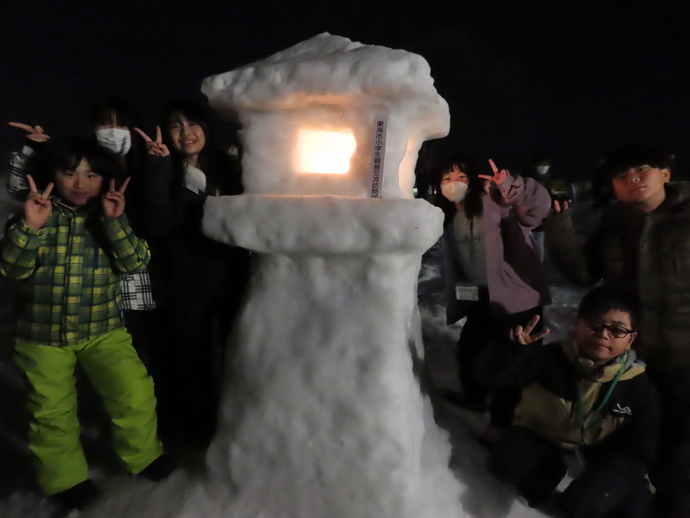 写真：雪灯篭まつり1