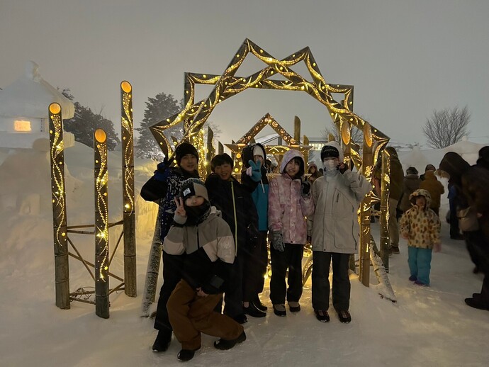 写真：雪灯篭まつり1