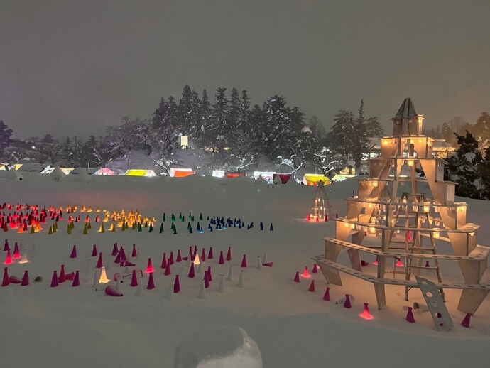 写真：雪灯篭まつり2