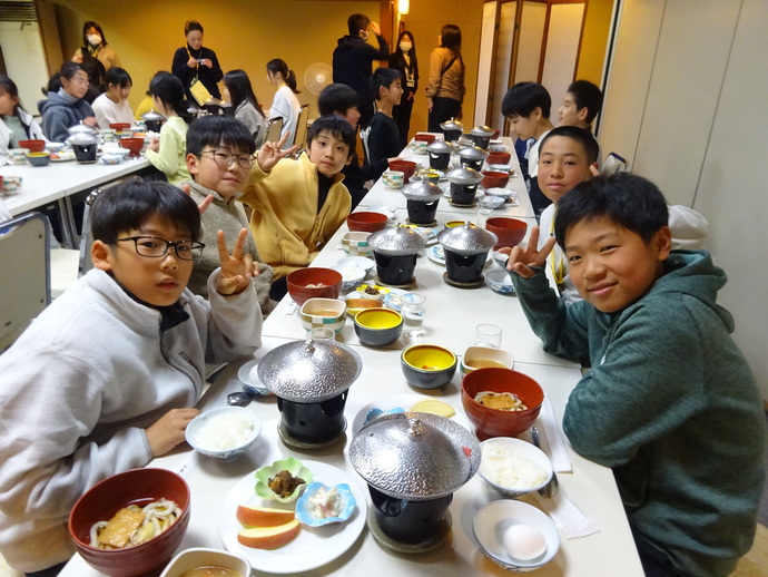 写真：一日目夕食