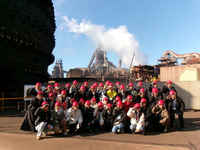 写真：日鉄工場見学