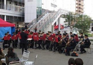 写真：消防音楽隊の演奏風景