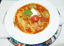 ミートボールスープスパ