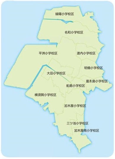 地図：小学校区