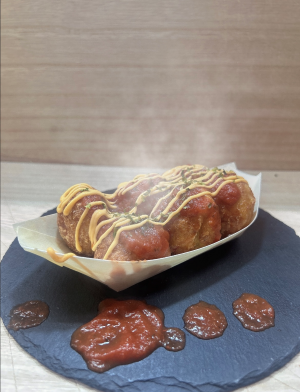 写真：ピザたこ焼き