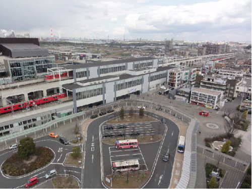 写真：駅前ロータリー