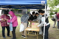 植栽会受付の様子