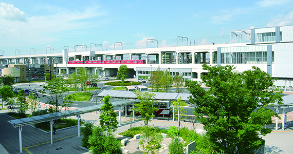 写真：緑豊かな中心市街地