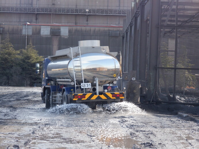 散水車散水状況