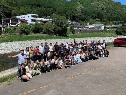 東海市子どものオーケストラ夏合宿in白川町　集合写真