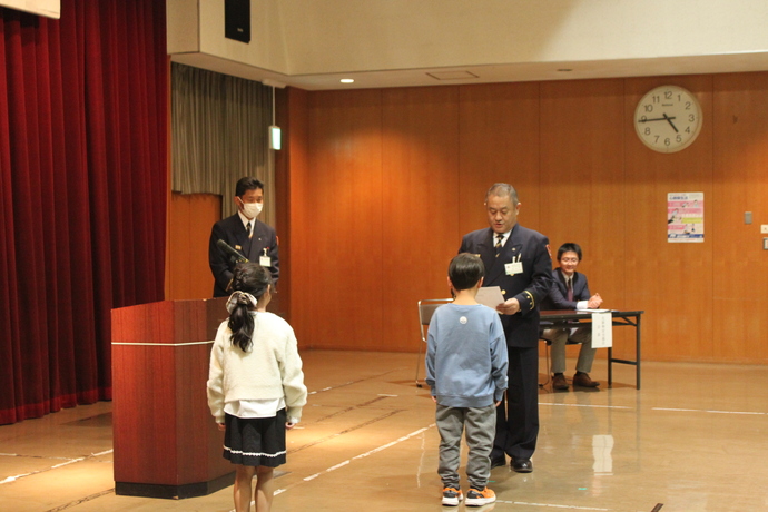 写真：防火作品展表彰式