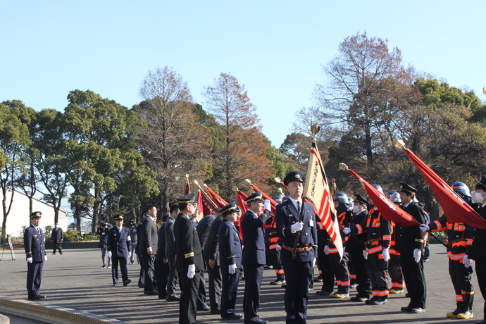 出初式放水写真