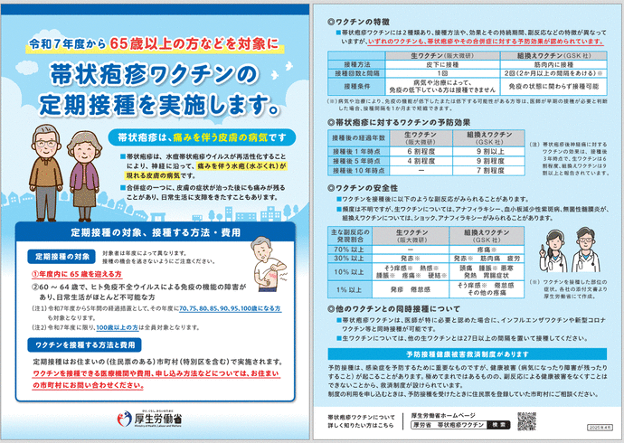 帯状疱疹定期接種