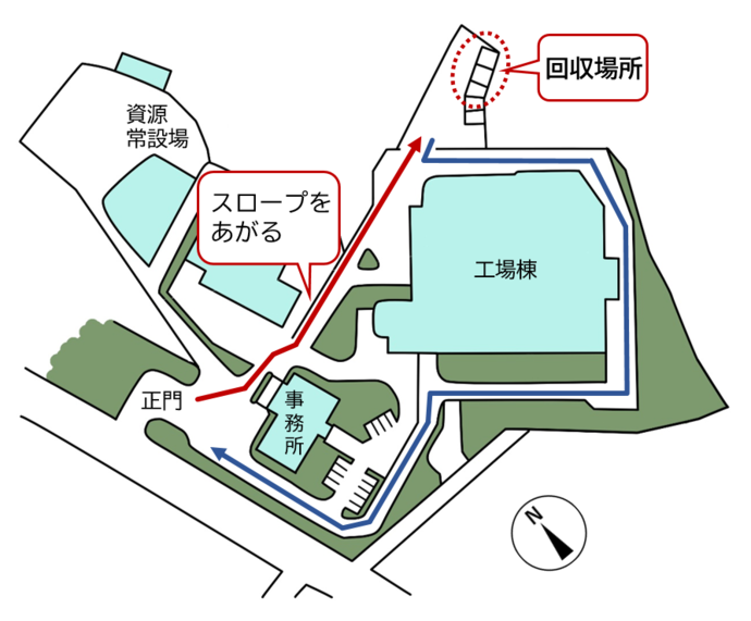 木材回収場所図