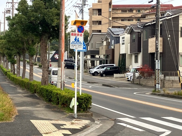 横断者注意喚起灯(ゆずるくん)